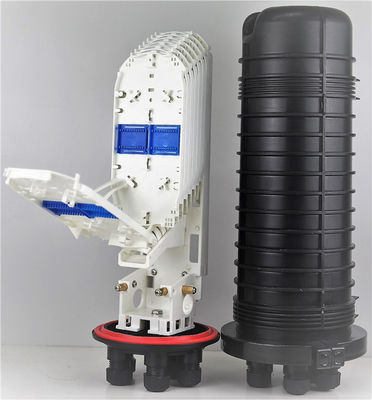 144 Cierre de empalme de fibra óptica en el núcleo del domo